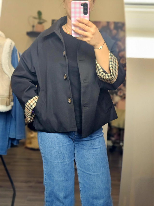 Veste Trench court noir