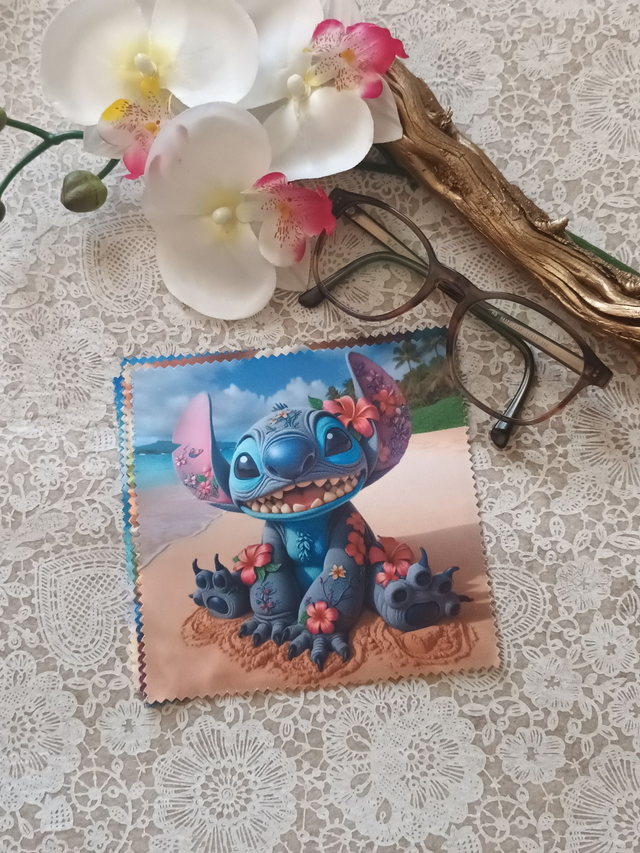 Chiffon Microfibre Stitch Plage Fleurs