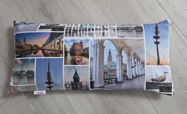 Wohlfühlkissen "klein" 25x50cm " Hamburg "