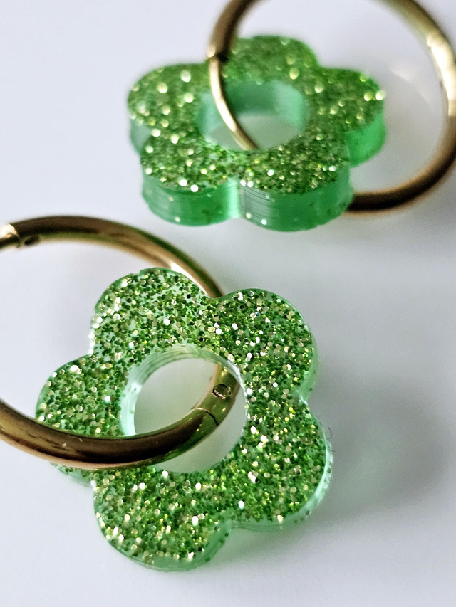 CREOLES EDEN VERTES PAILLETEES 