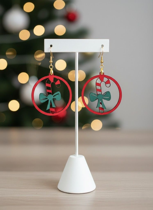 Boucles d'oreilles "sucre d'orge"