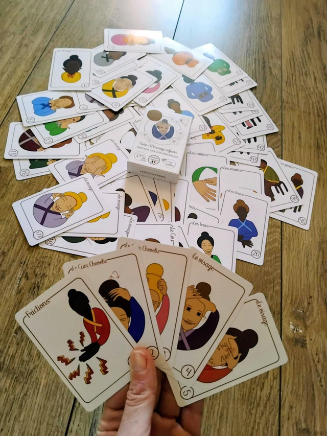 Cartes auto-massage de 7 à 77 ans