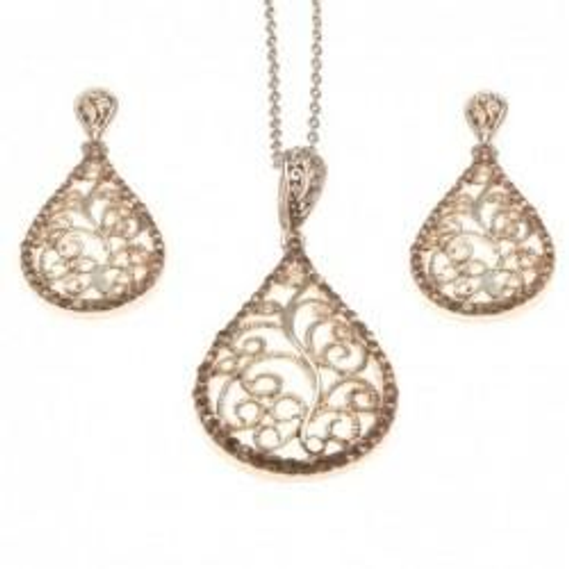 Orecchini donna in bronzo a goccia 