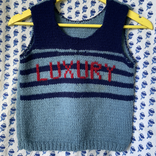 LUXURY vest upcycled