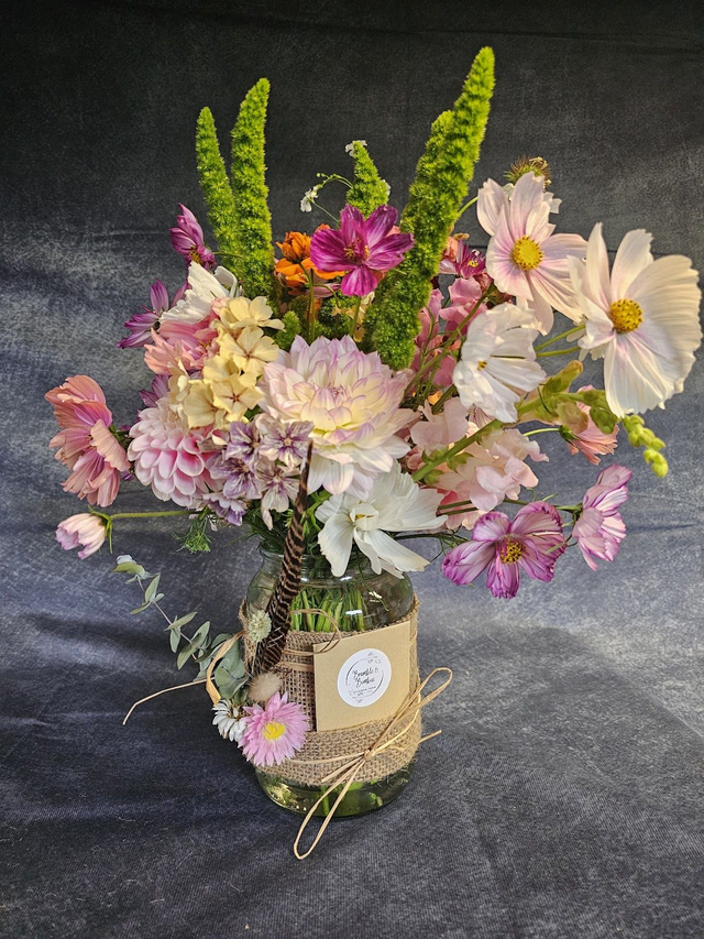 Decorate and fill a Jar Posy Workshop ~ Tuesday 17th June - 10am - 12pm