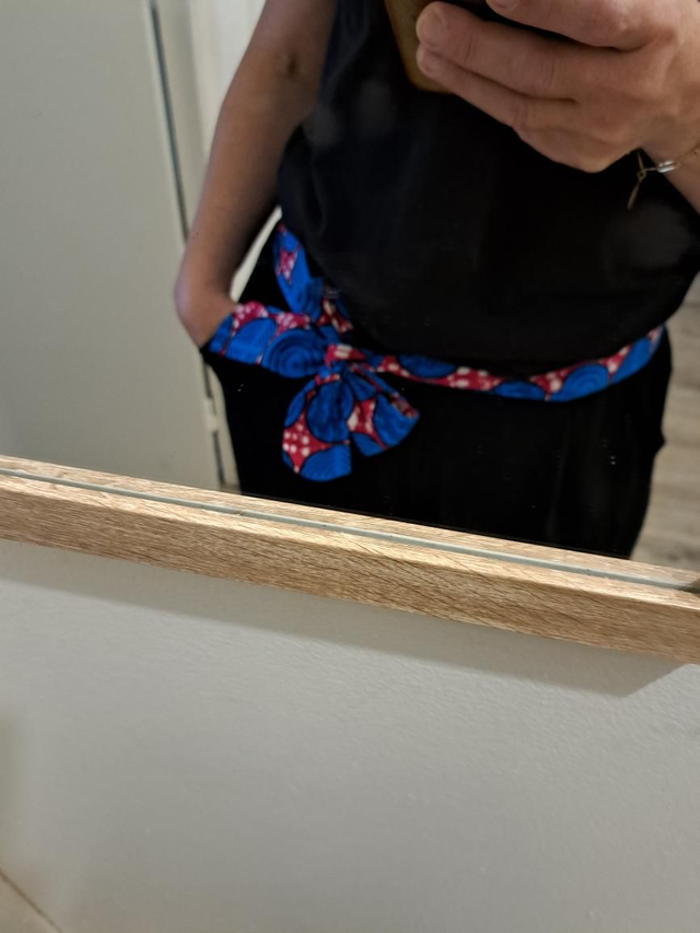 Ceinture tissus " Wax " 1M50 