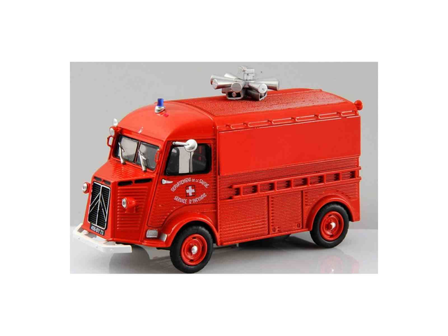 CITROEN type H véhicule de diffusion d&#039;alertes pompiers 1958 Eligor 101088 1/43
