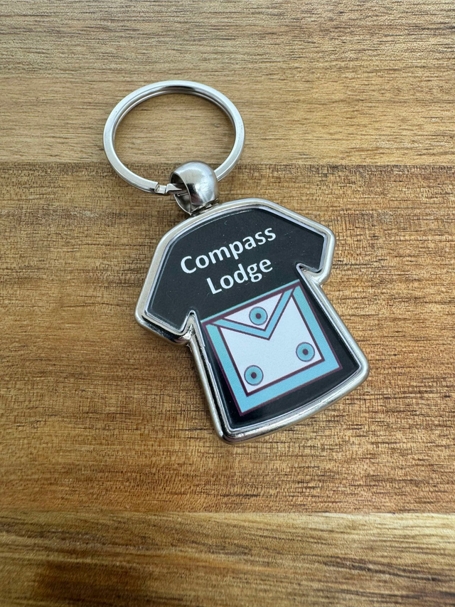 Custom Masonic Keyring - Shirt shaped - Mark Master Apron