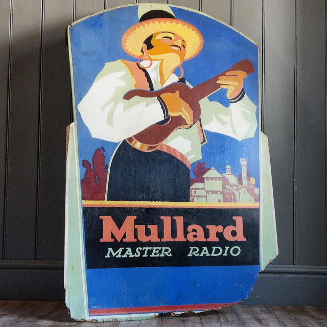 Large Mullard Advertising Display