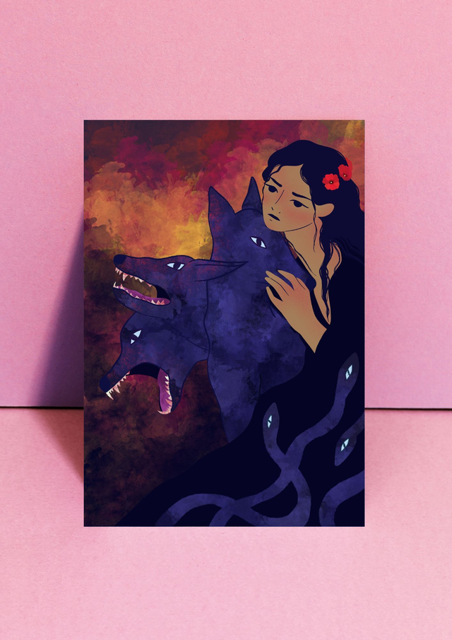 Print Perséphone et Cerbère