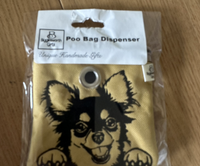 Poo Bags - with dispenser - Chihuahua Happy