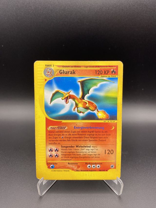 Glurak (40/165) Expedition - Light Played - DE - Rare