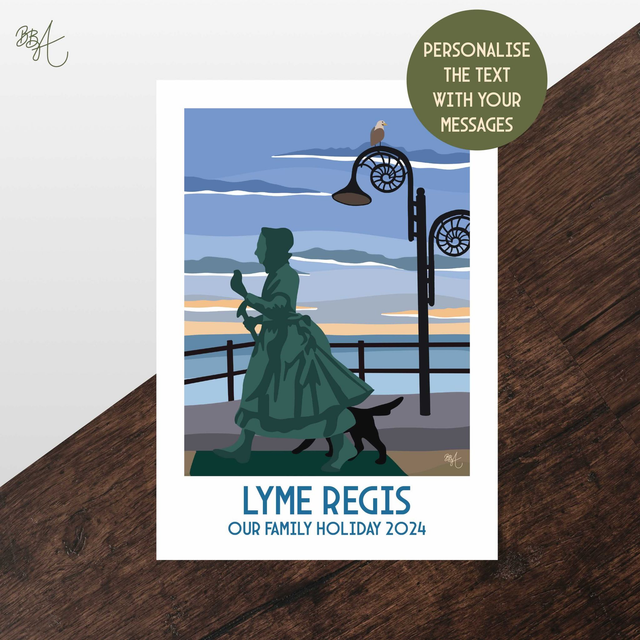 Lyme Regis, Travel Poster Print - Vintage Style Dorset Wall Art
