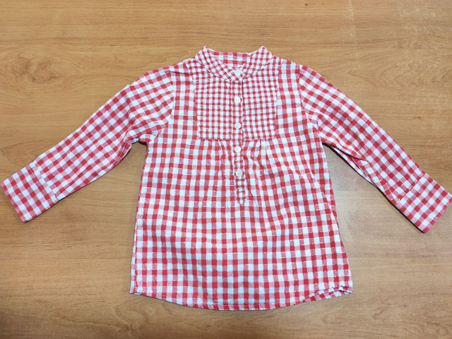 Chemise carreaux rouge 3 ans