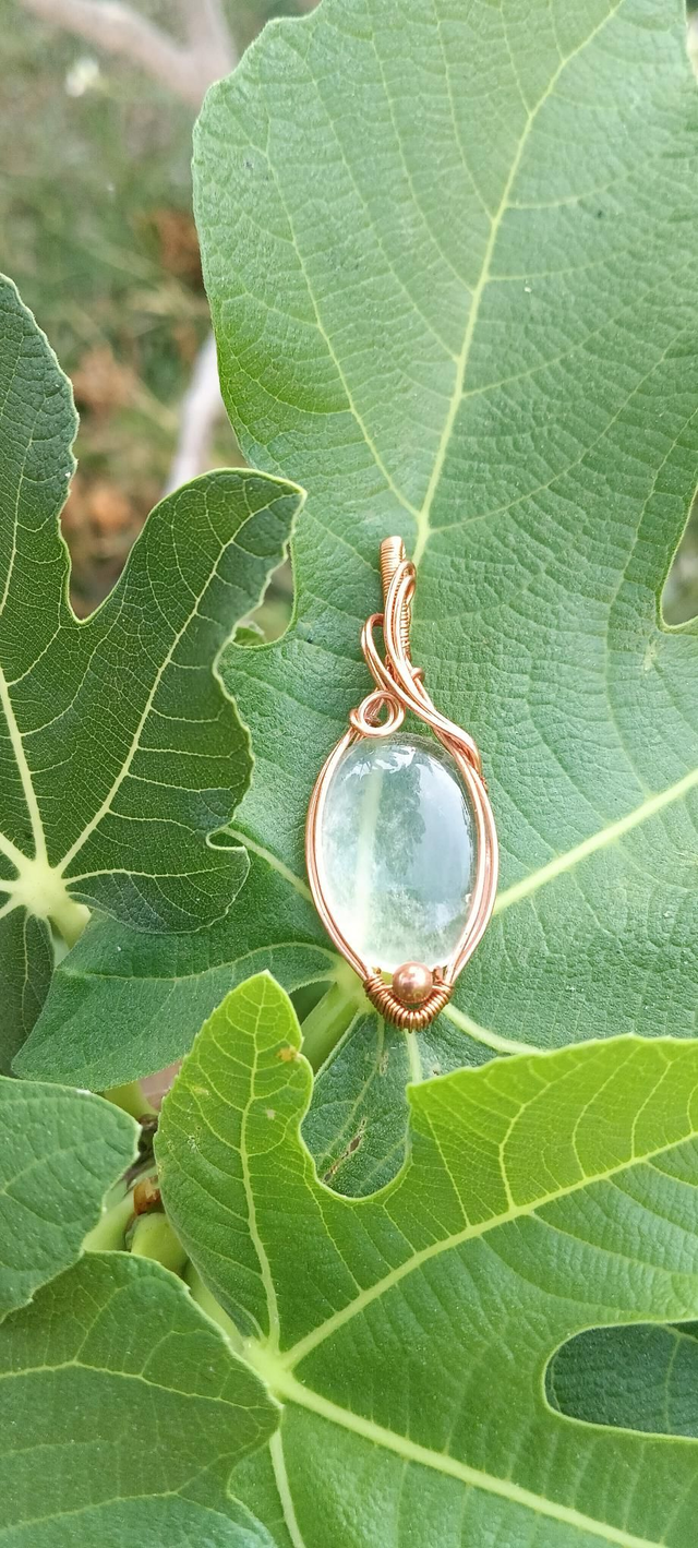 Pendentif cristal de roche