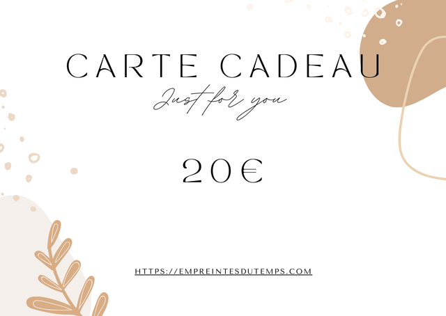 Carte cadeau 20€