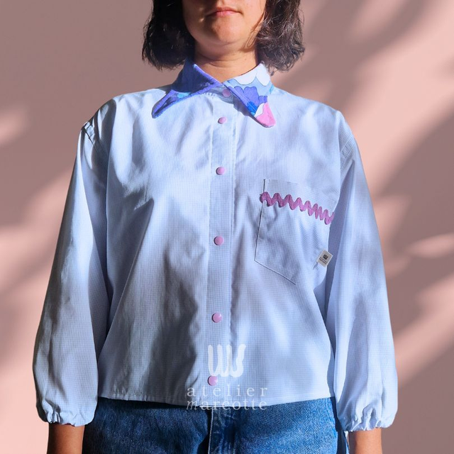 Chemise upcyclée Anna – Taille M