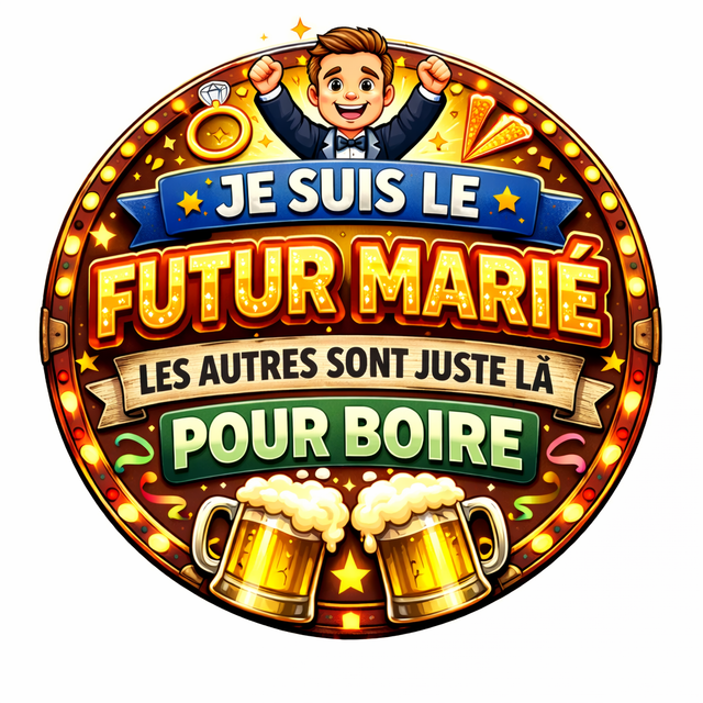 Badge futur marié 
