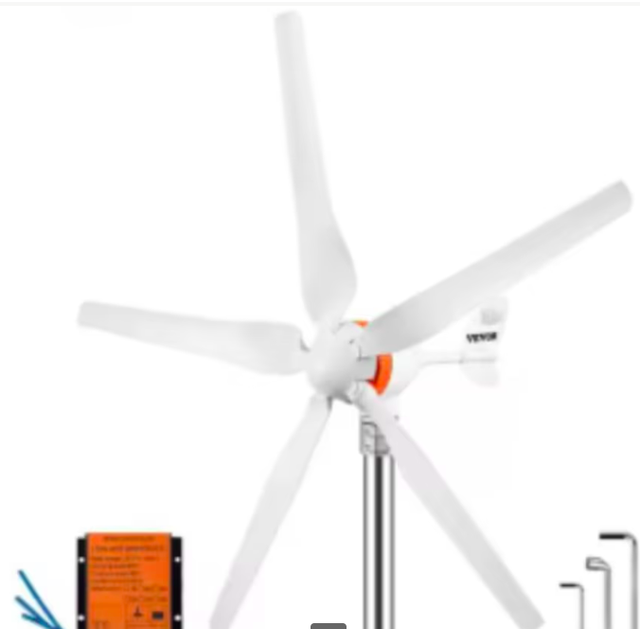 Windmolen / Wind generator 500 Watt met 5 bladen 12V