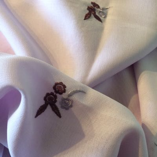 Crepe - Floral Lilac