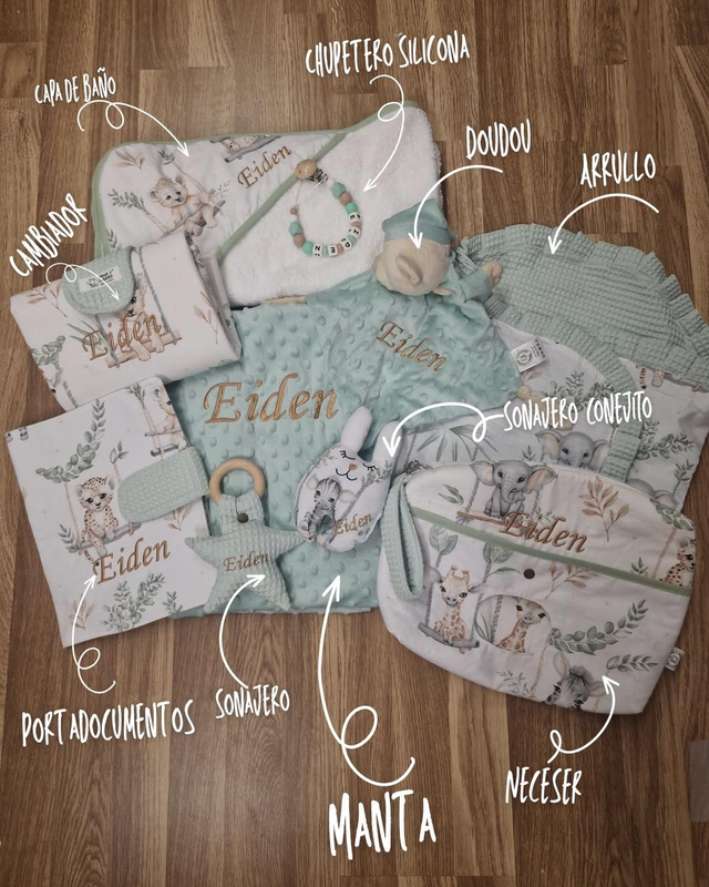 Canastilla Eiden "SAFARI MINT"