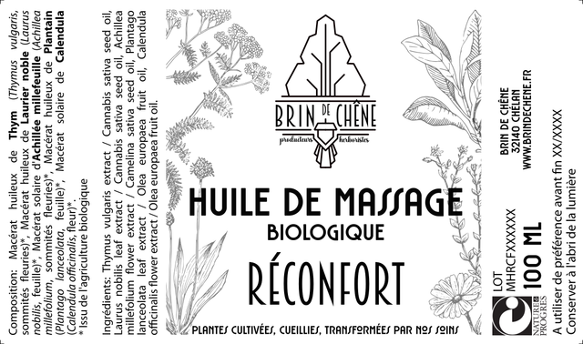 Huile de Massage Réconfort