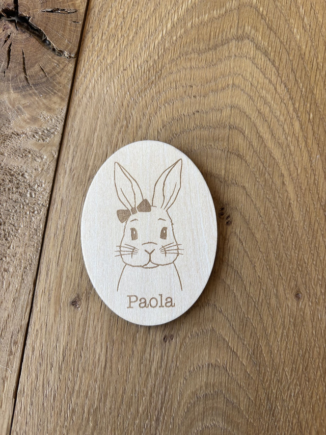 Étiquette/Marque place lapine - Personnalisable