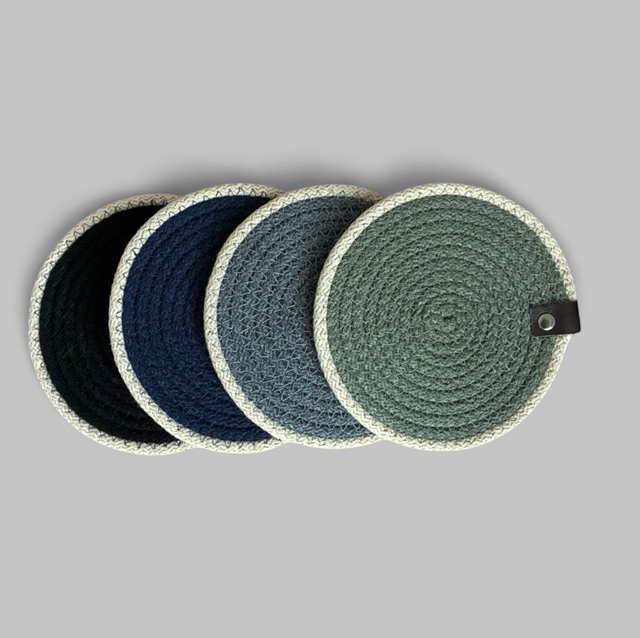 Dessous de bouteille bi-color