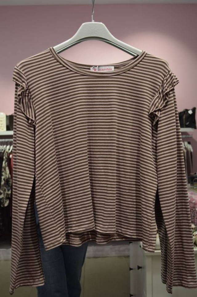 Camiseta Volantitos Rayas