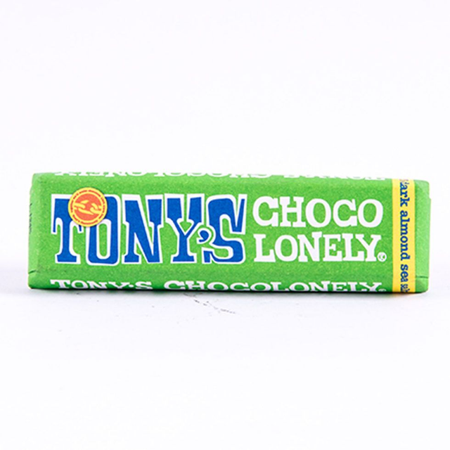 Tony's Chocolonely Dark Chocolate With Almonds &amp; Sea Salt 47g