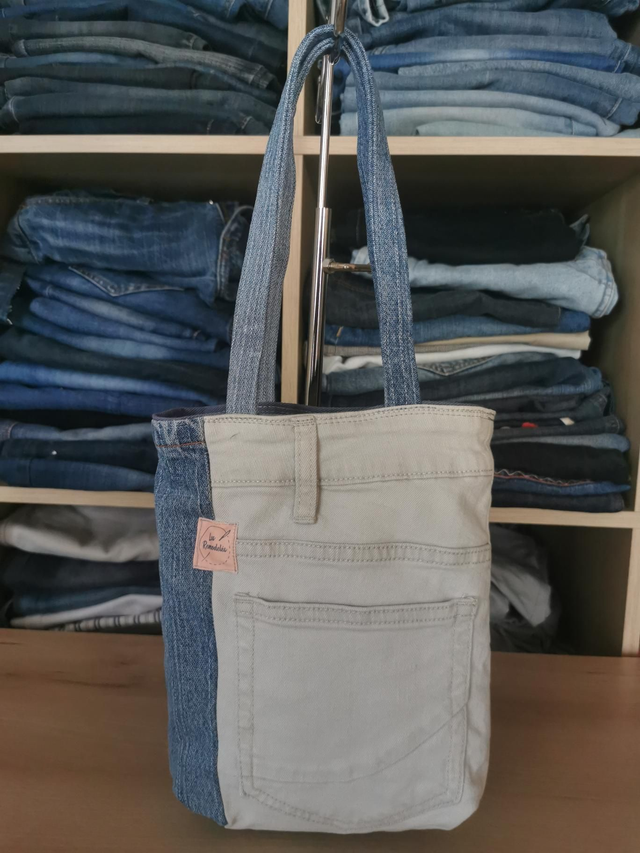 Mini sac - Mélange de jeans