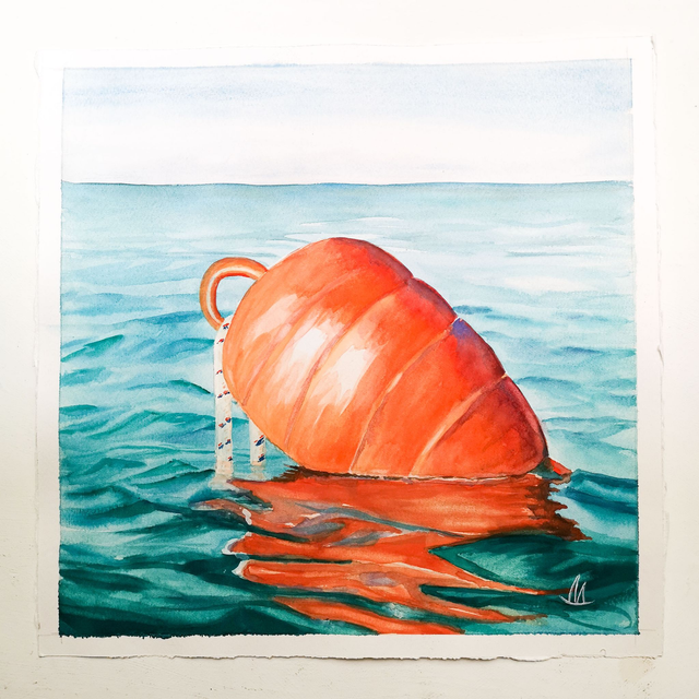 Una zanahoria en el mar