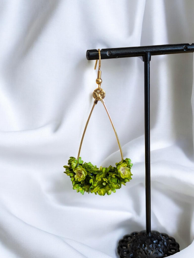 Boucles d'oreilles Lyra - Vert