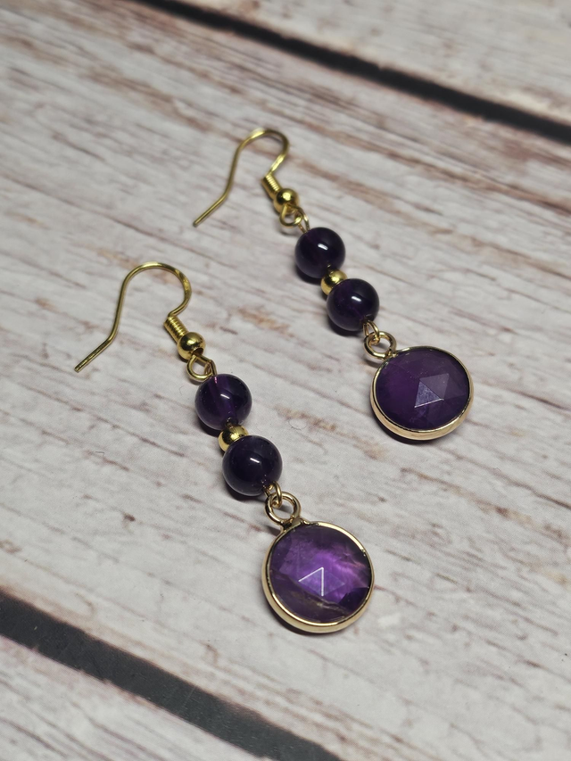 Boucles d’oreilles en Améthyste