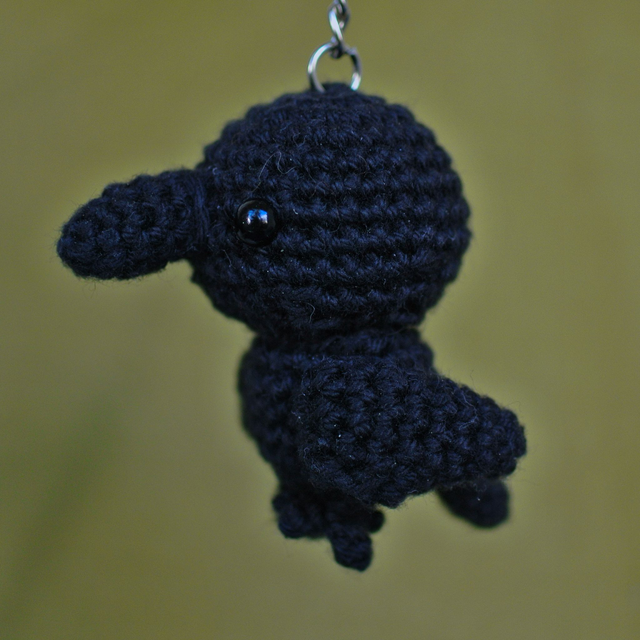 Crochet Bird - Crow