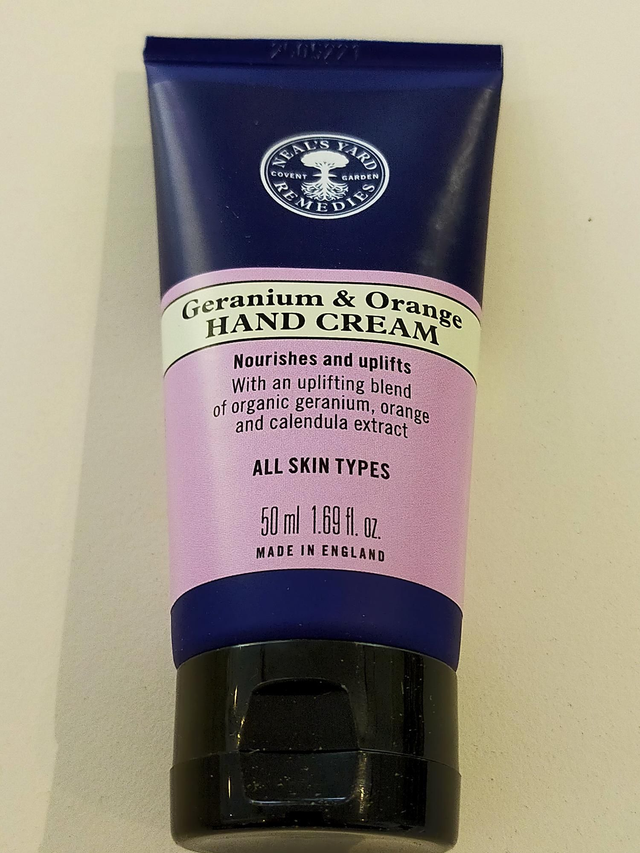 Geranium &amp; Orange Hand Cream 50ml (Neals Yard) 2301