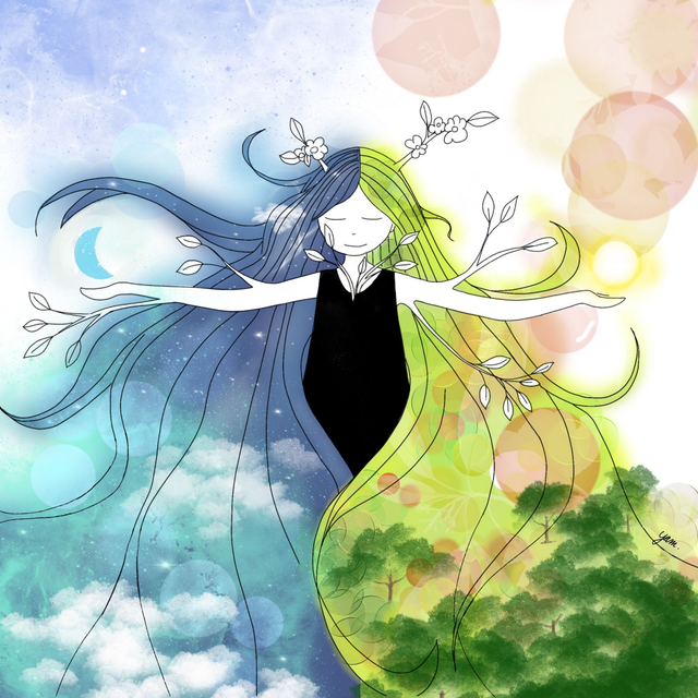 Illustration PRINT format carré - Ostara