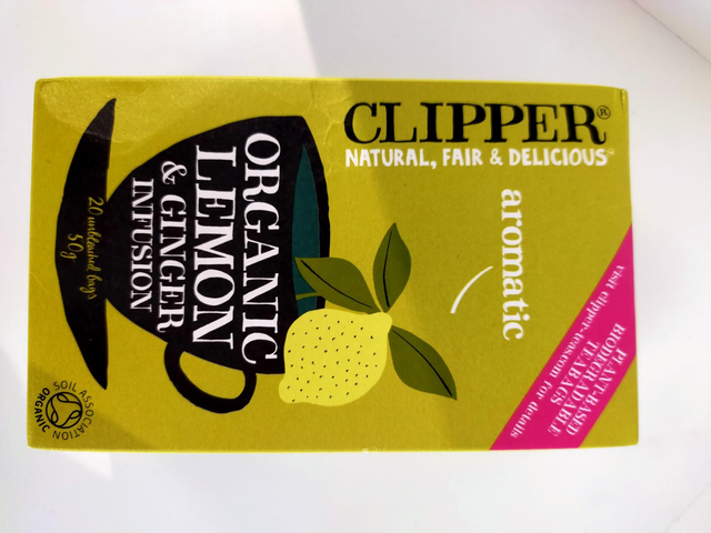 Clipper Organic Lemon &amp; Ginger (Aromatic) 20 Teabags 46081