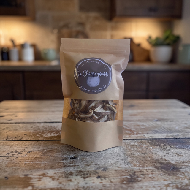 Shiitakés déshydratés en lamelles - 30g