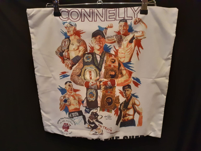 James 'The Truth' Connelly Bare Knuckle Boxer Picture Silk Cushion Cover Only (45x45cm / 17.7x17.7in)