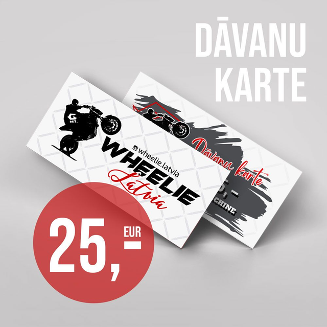 Wheelie Machine Dāvanu karte 25,- EUR