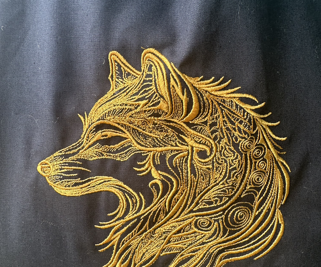 Large Tote Bag -Celtic Wolf
