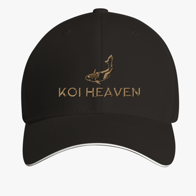Koi Heaven - Cap - Black cap white trim