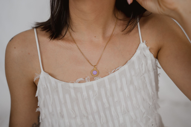 Necklace with Polymer Clay ~ Cathie