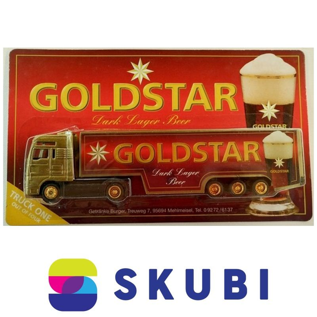 Reklamní kamion s návěsem MAN - Goldstar Dark Lager Beer (Israel) - model 1:87 H0