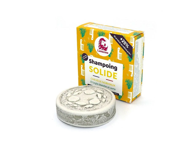 [Lamazuna] Shampoo Blok - Normaal Haar - Kaoliën & Groene Klei