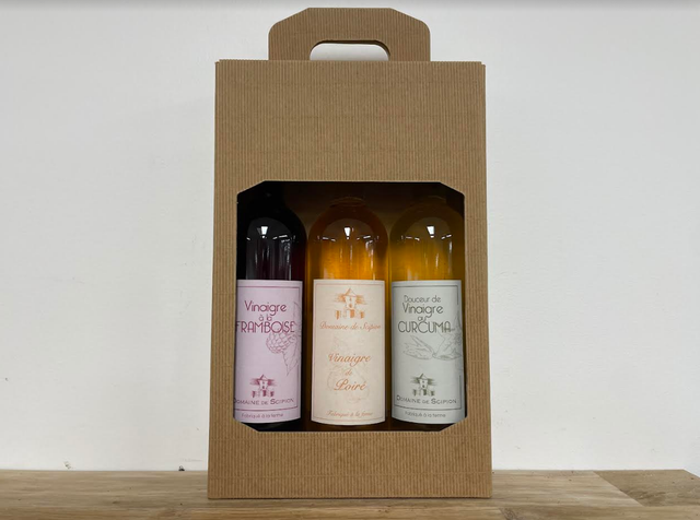 Coffret 3 vinaigres 20cl Domaine de Scipion 