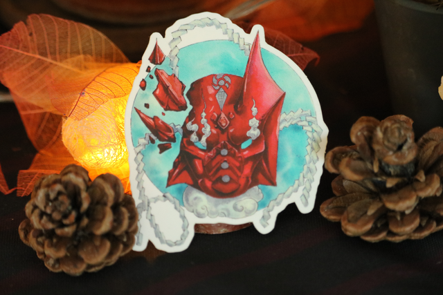 Masque Oni - Tenamo - Stickers