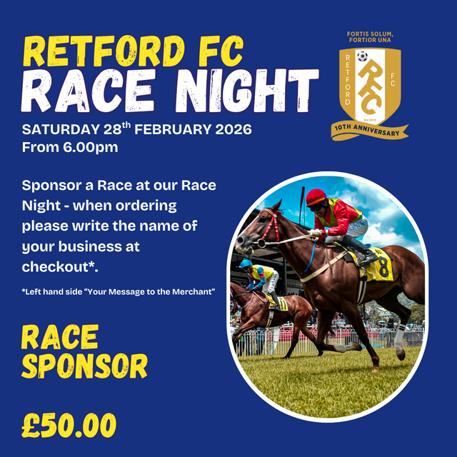 Race Night - Race Sponsor