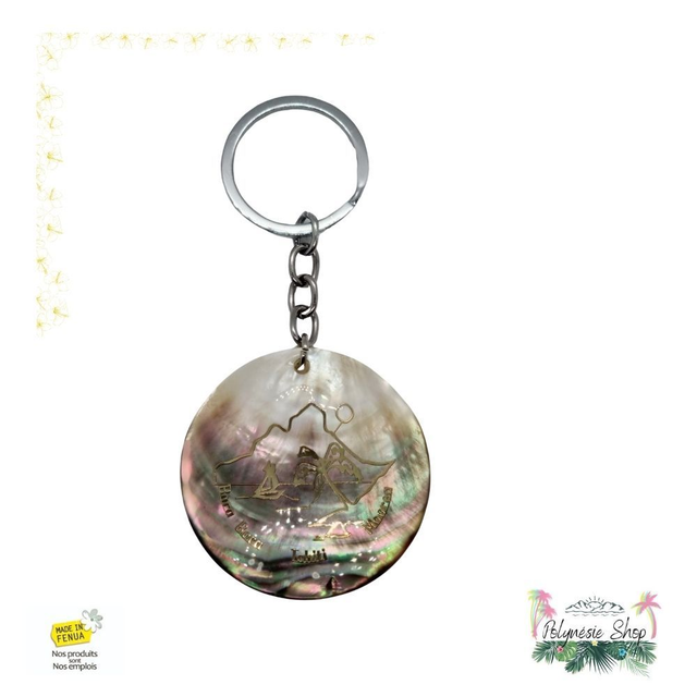 Porte-clés Nacre Ile de Moorea